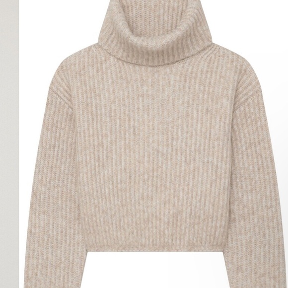 Thakoon chunky sweater turtleneck Heather cream NWT - Picture 3 of 3